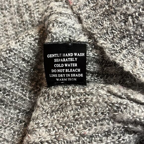 EVERYBODY Talks gray crewneck long sleeved sweater oversized boxy runs big SZ S - Picture 10 of 12